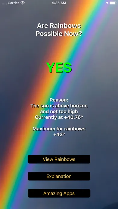 Tangkapan skrin Rainbow Seeker