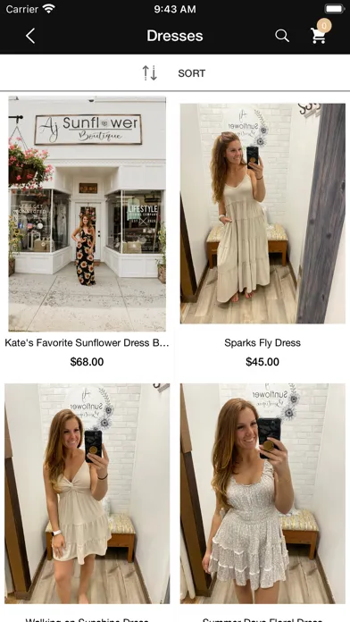 AJ Sunflower Boutique سکرین شاٹس