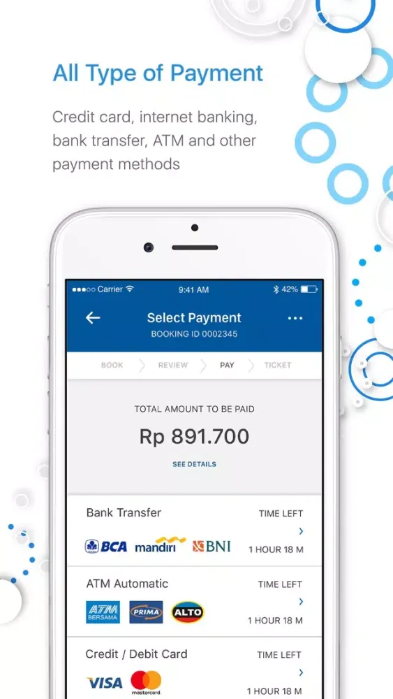 Ảnh chụp màn hình của Tiket Pesawatnya