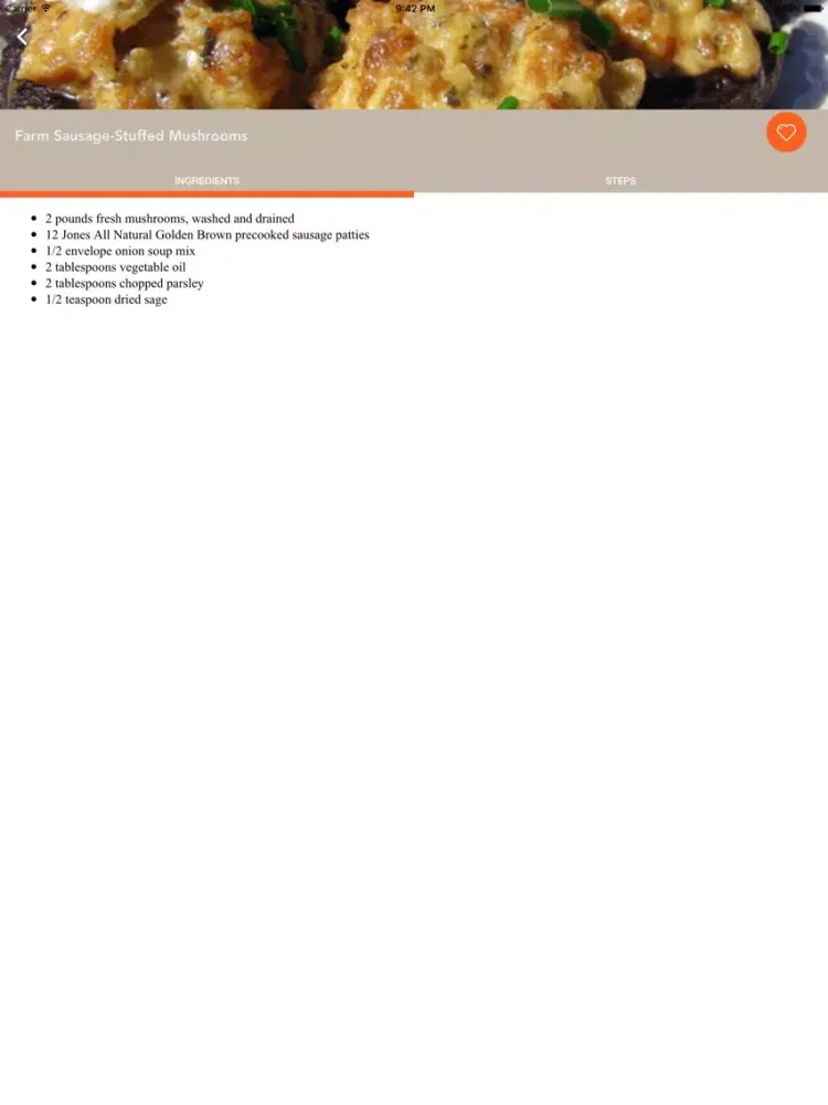 Tangkapan layar Appetizers Easy Recipes iPad 
