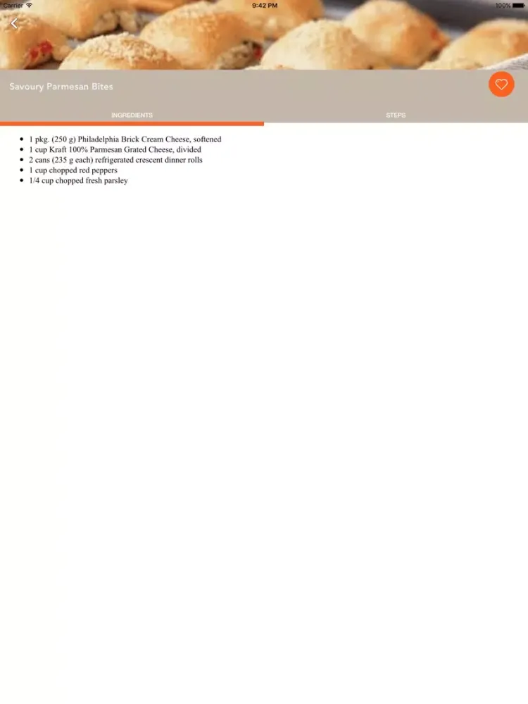 Tangkapan layar Appetizers Easy Recipes iPad 