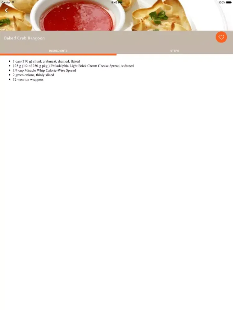 Tangkapan layar Appetizers Easy Recipes iPad 