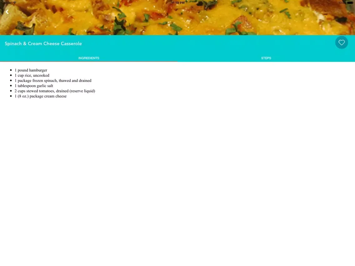 Capturas de pantalla de Quick Casserole Recipes iPad 