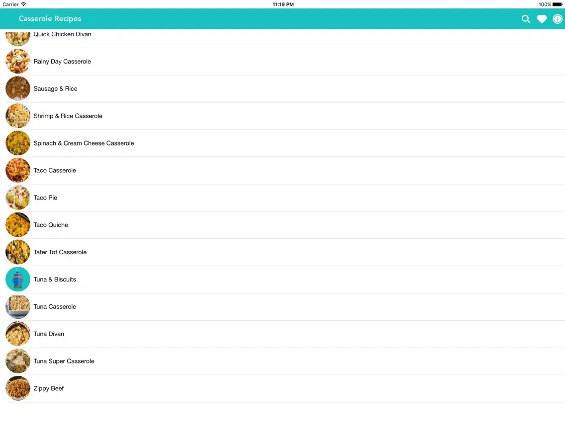 Capturas de pantalla de Quick Casserole Recipes iPad 