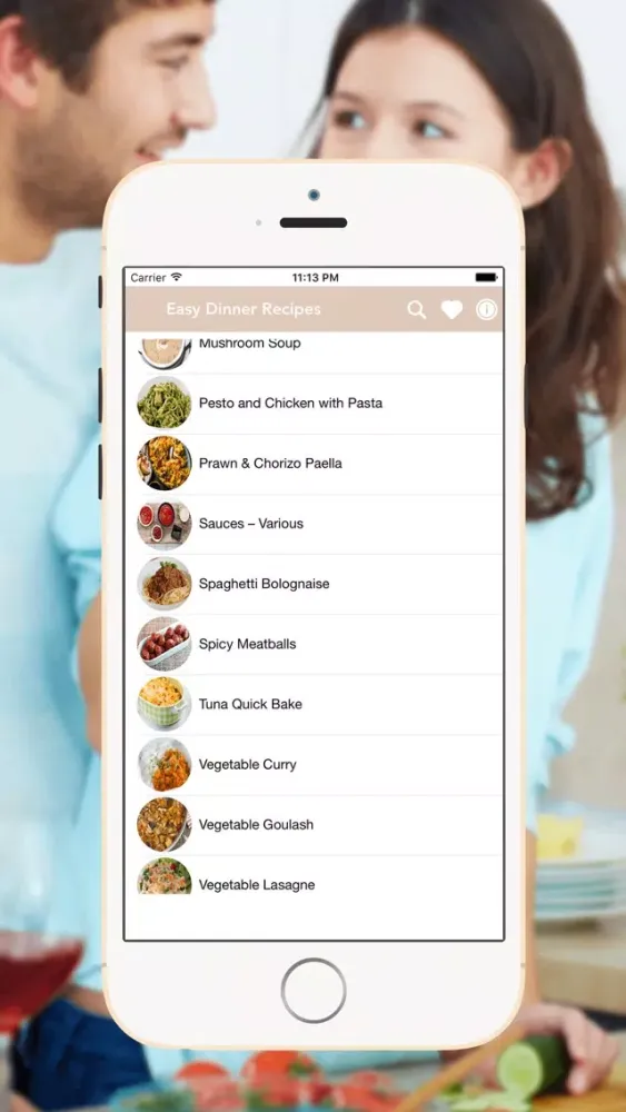 Capturas de tela do Easy Dinner Recipes & Ideas