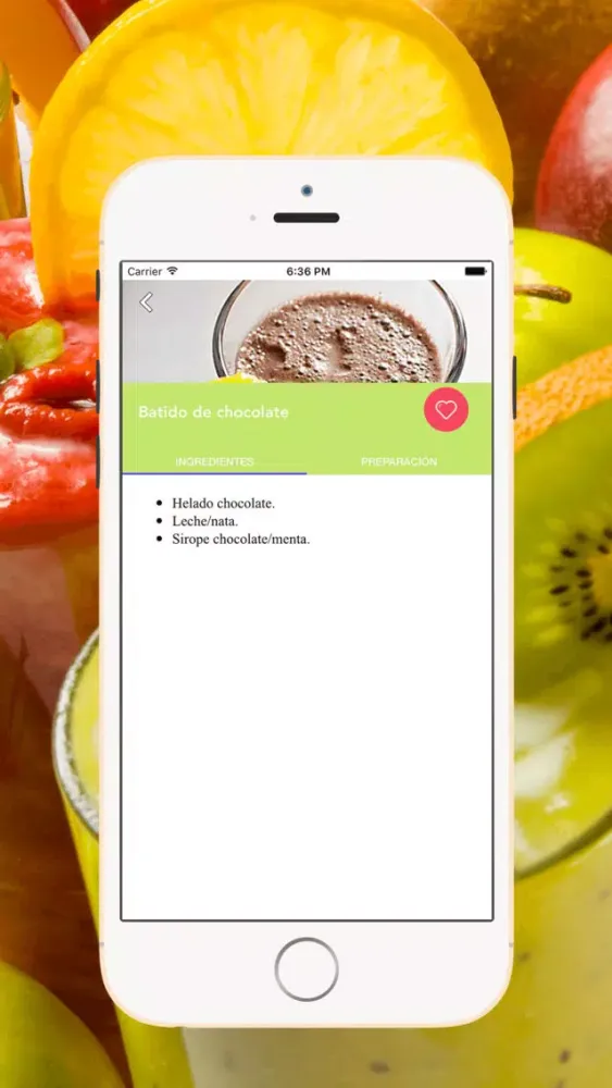 Capturas de pantalla de Recetas de Batidos