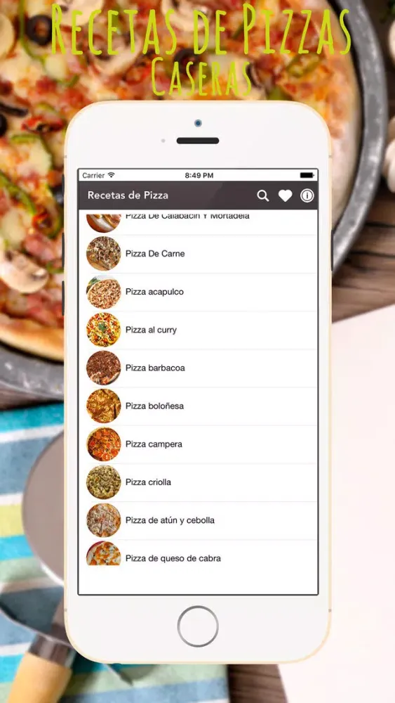 Recetas de Pizzas Caseras應用截圖