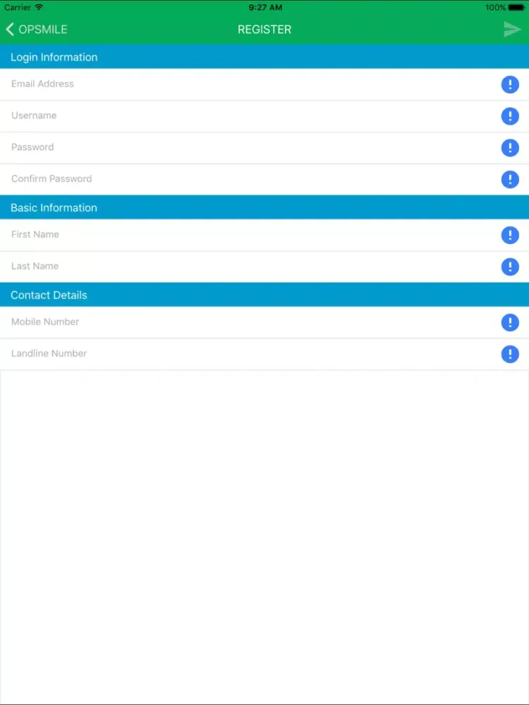 Operation Smile Mobile Screening App iPad 应用截图