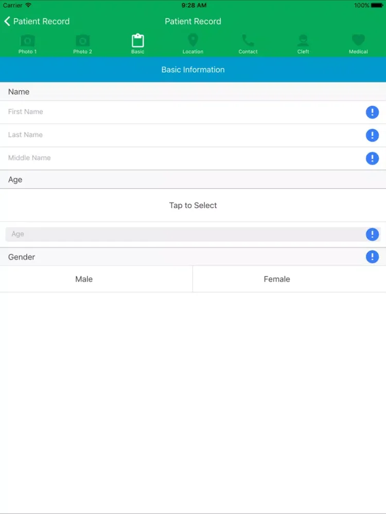 Operation Smile Mobile Screening App iPad 应用截图