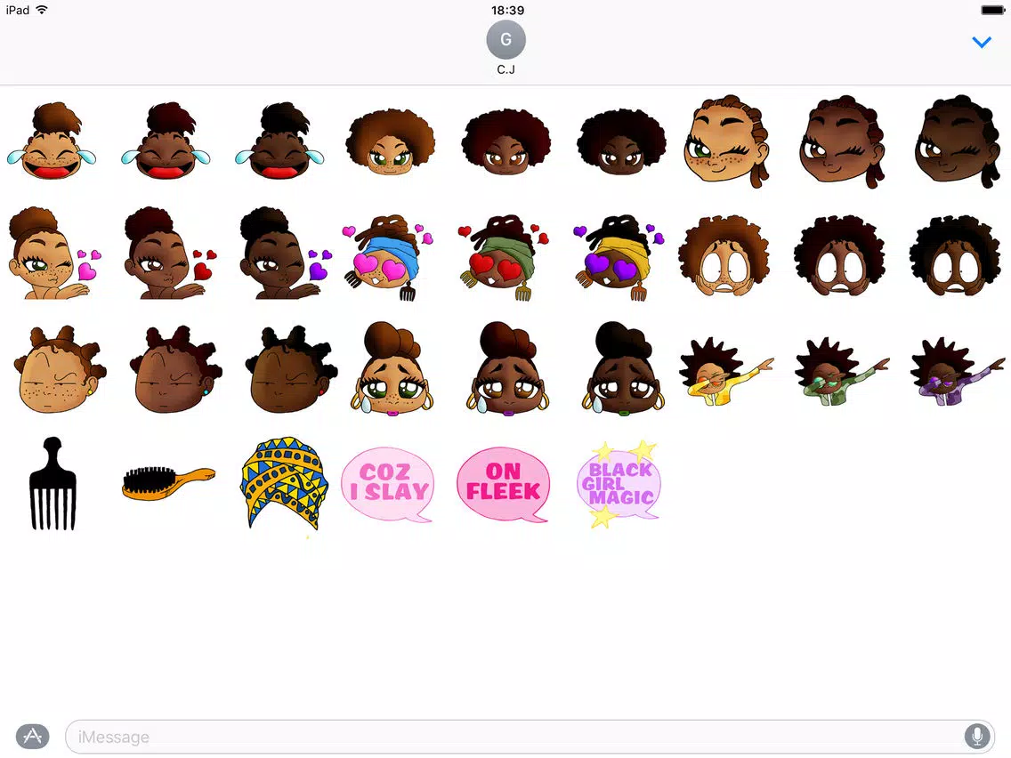 Tangkapan skrin My Fro Mood iPad 