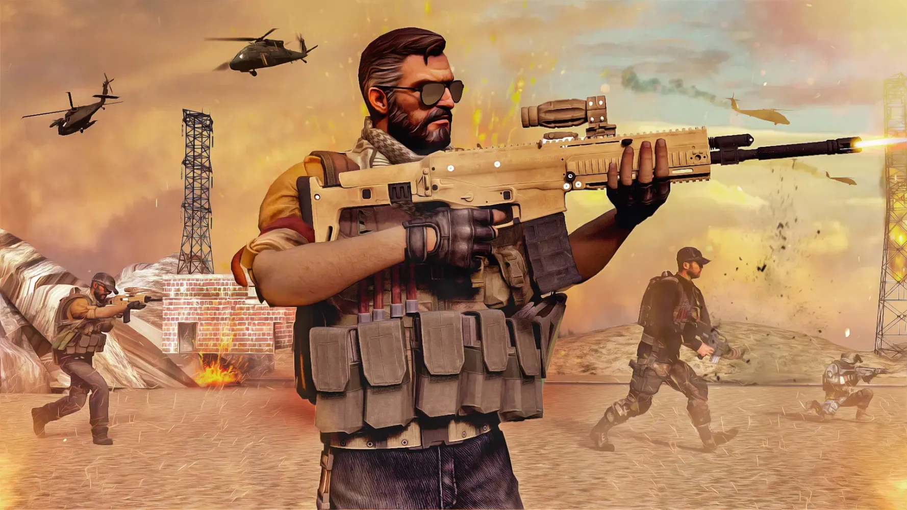 Gun Shooting Games Offline 3D Screenshots