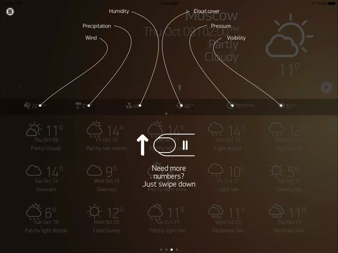 Zrzuty ekranu Weather Book for iPad iPad 