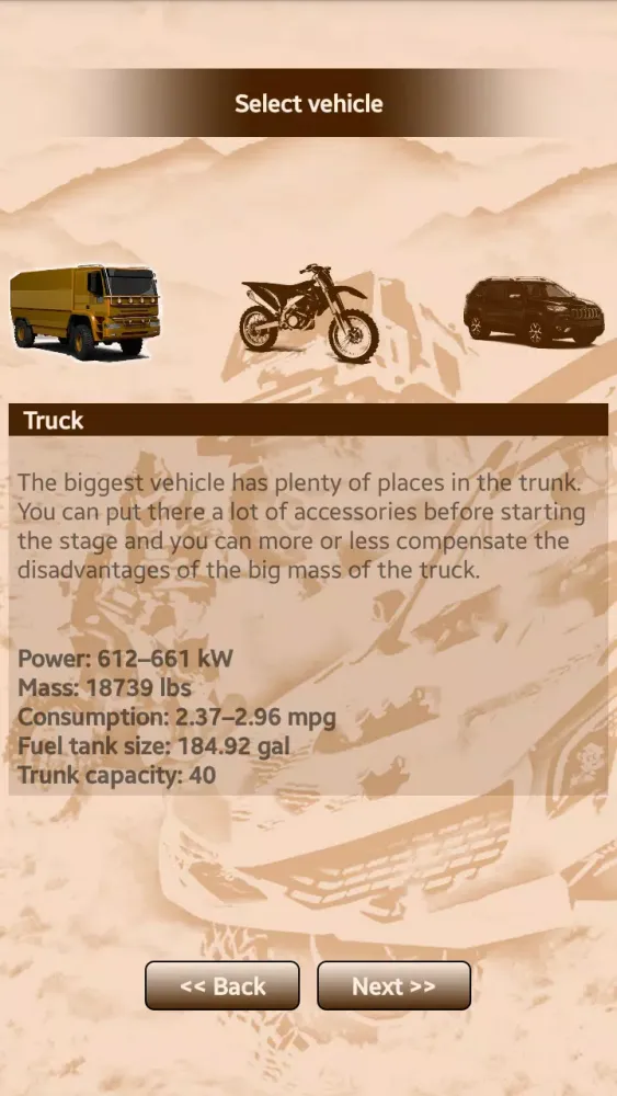 Ảnh chụp màn hình của Rally Raid