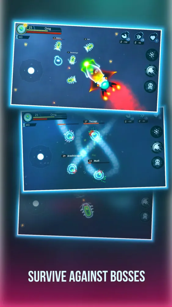 Screenshot di Bacter.io Evolution