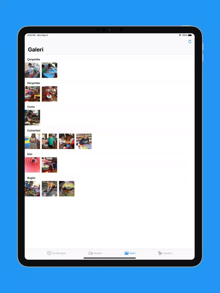 Capturas de pantalla de Hilal Hanım Kreş ve G.B.E. iPad 
