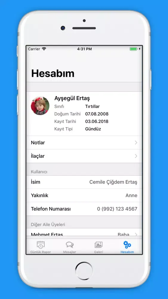 Capturas de pantalla de Hilal Hanım Kreş ve G.B.E.