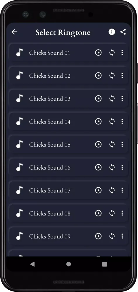 Tangkapan skrin Chicks Sounds