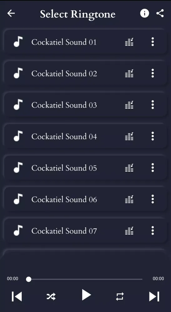 Скриншоты Cockatiel Sounds