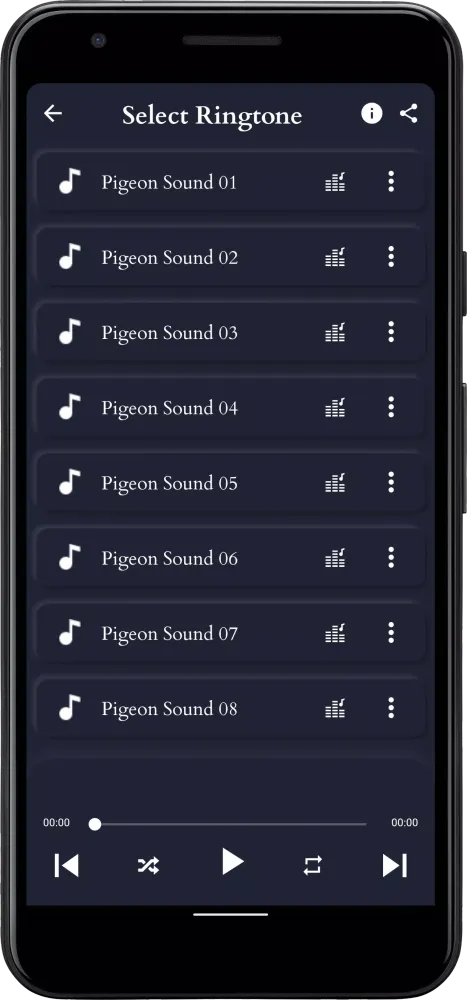 Ảnh chụp màn hình của Pigeon Sounds