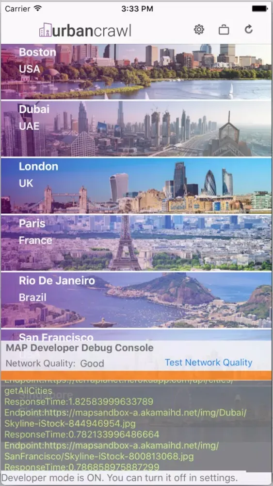 Akamai Developer UrbanCrawl स्क्रीनशॉट