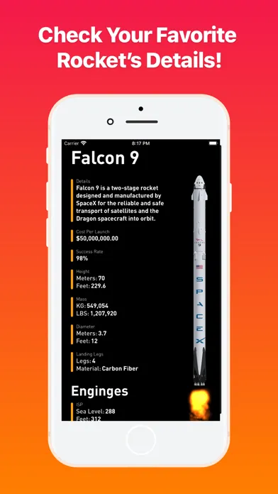 Captures d'écran de Latest Info for SpaceX