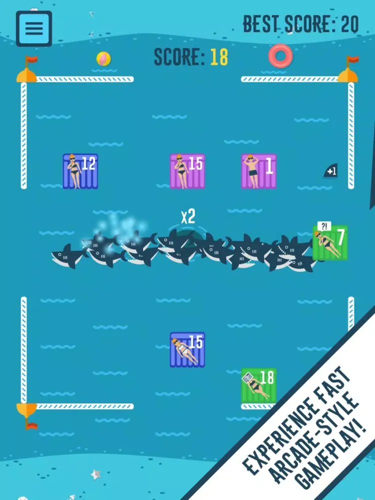 Bouncy Shark iPad  स्क्रीनशॉट