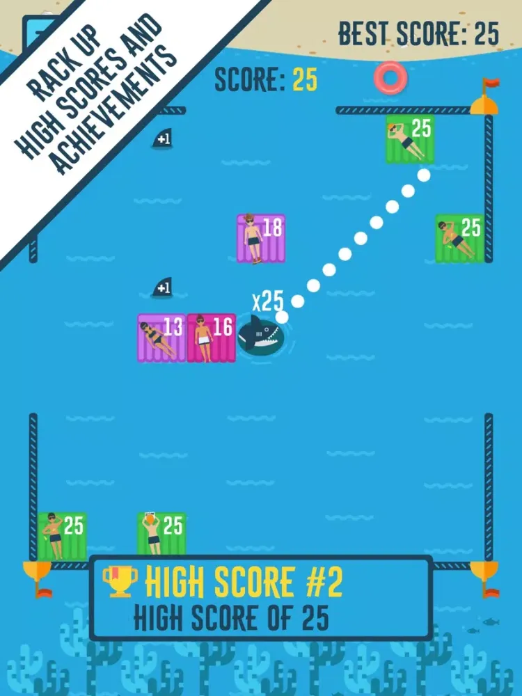 Bouncy Shark iPad  स्क्रीनशॉट