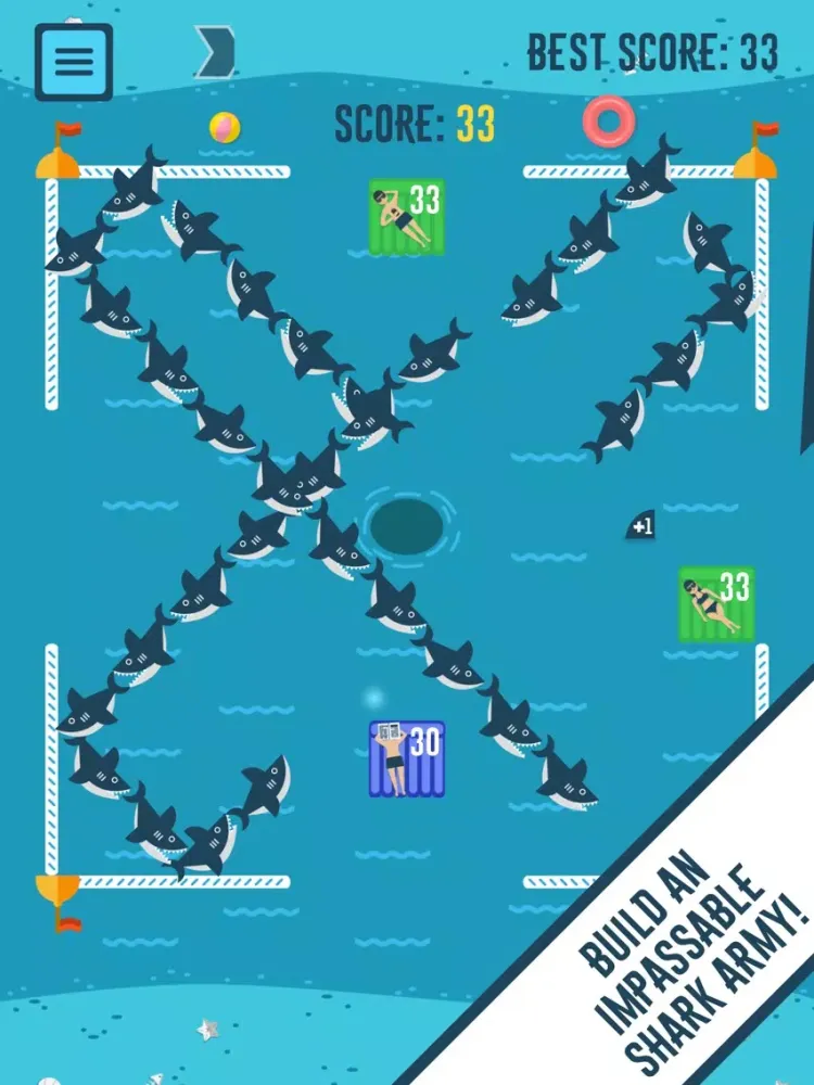 Bouncy Shark iPad  स्क्रीनशॉट