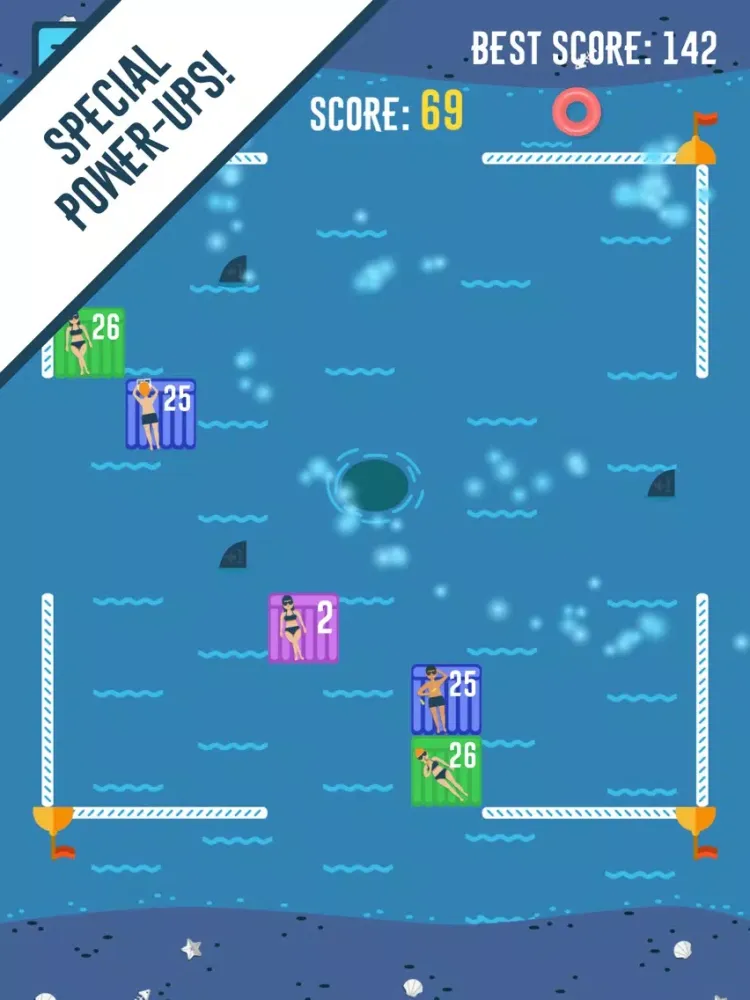 Bouncy Shark iPad  स्क्रीनशॉट