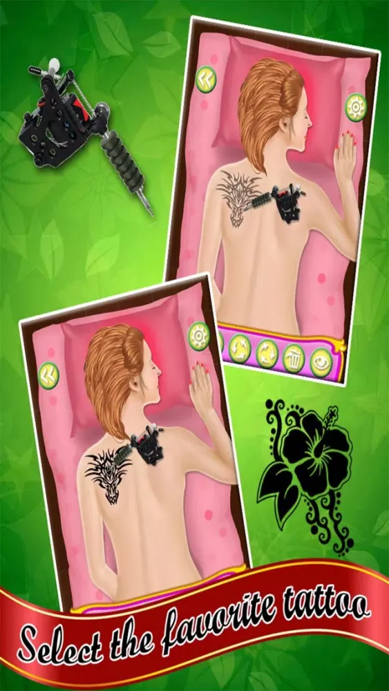 تصاویر Back Tattoo Designer - Girls Tattoo Games