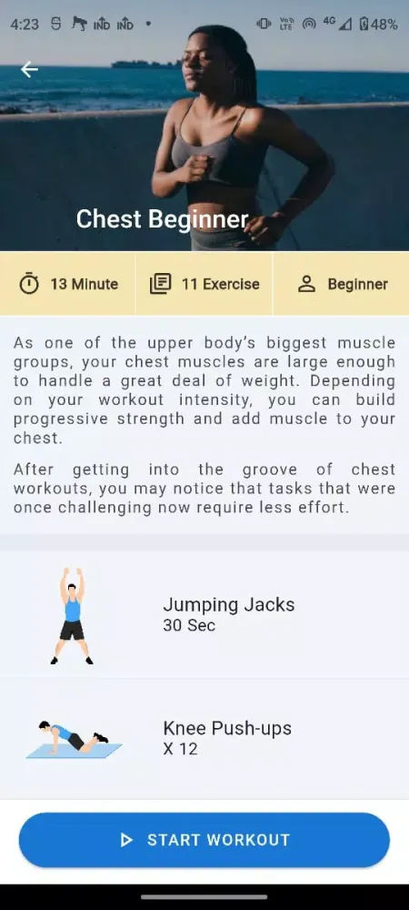 Chest Workout at home Screenshots
