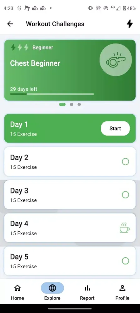 Chest Workout at home Screenshots