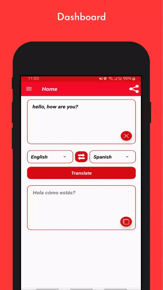 Tangkapan layar All Language Translator App