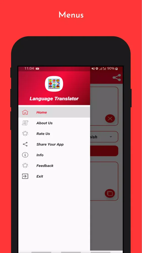 Tangkapan layar All Language Translator App