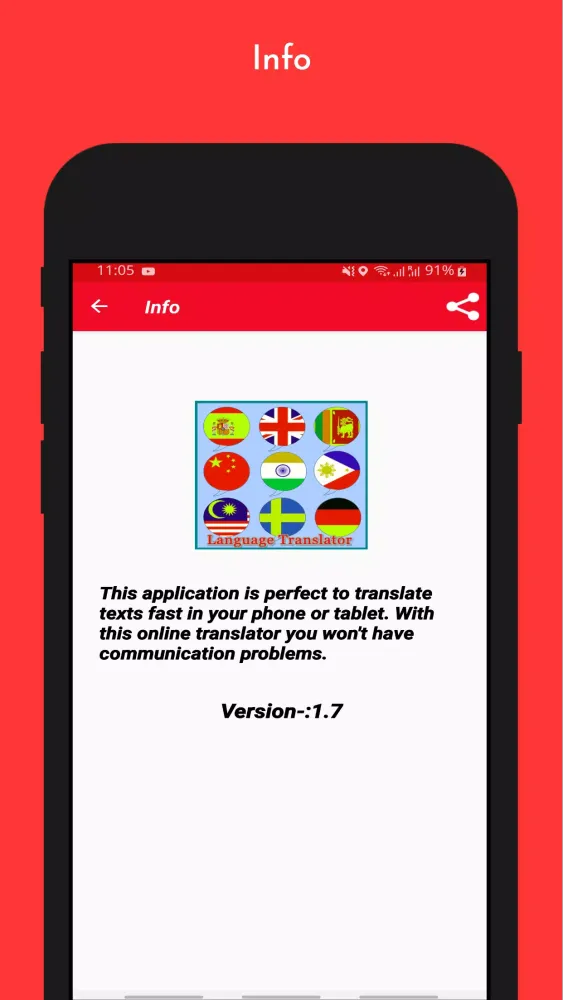 Tangkapan layar All Language Translator App