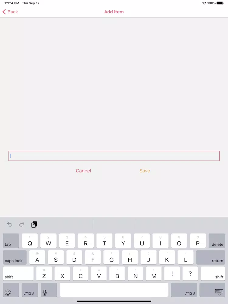 Capturas de tela do Make A List iPad 