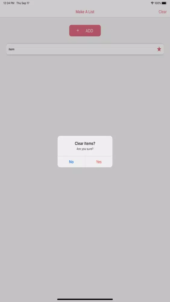 Ảnh chụp màn hình của Make A List