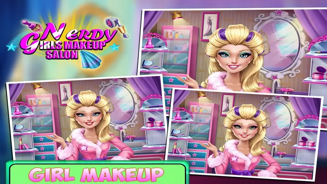 Zrzuty ekranu Nerdy Girl Makeup Salon - Makeup Tips & Makeover games for girls