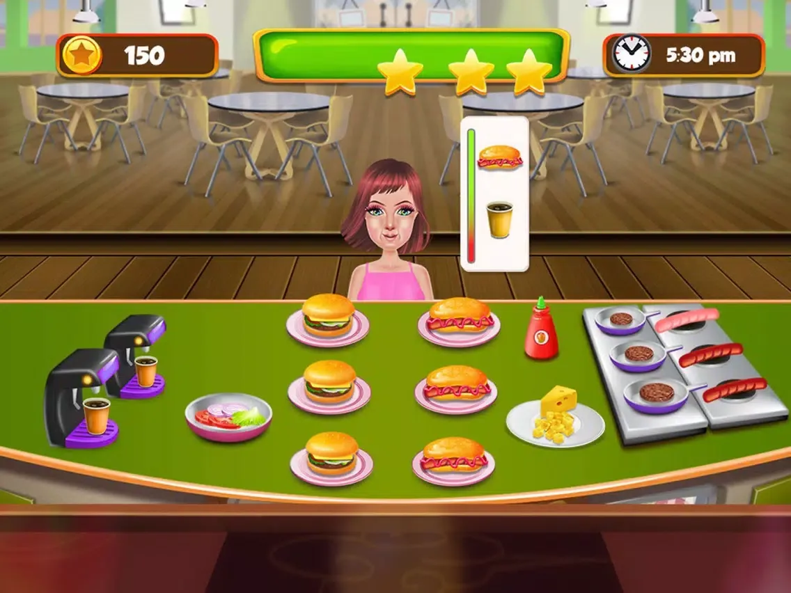 Burger Maker Shop : Rising Cooking Restaurants,Cooking Fever of kids,Mom Cooking iPad  スクリーンショット