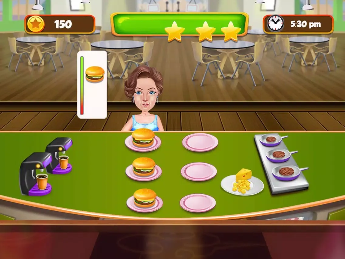 Burger Maker Shop : Rising Cooking Restaurants,Cooking Fever of kids,Mom Cooking iPad  スクリーンショット