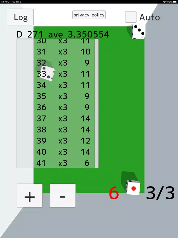 ภาพหน้าจอของ Super Simple Dice iPad 
