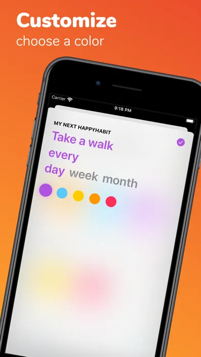 Happy Habits - Habit Tracker स्क्रीनशॉट