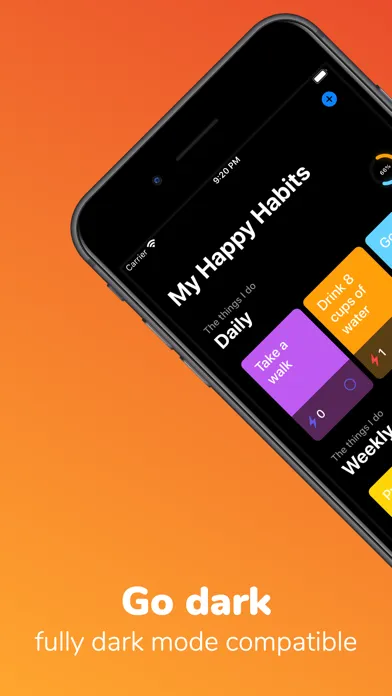 Happy Habits - Habit Tracker स्क्रीनशॉट