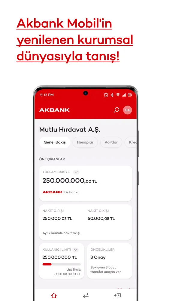 Capturas de pantalla de Akbank Mobil