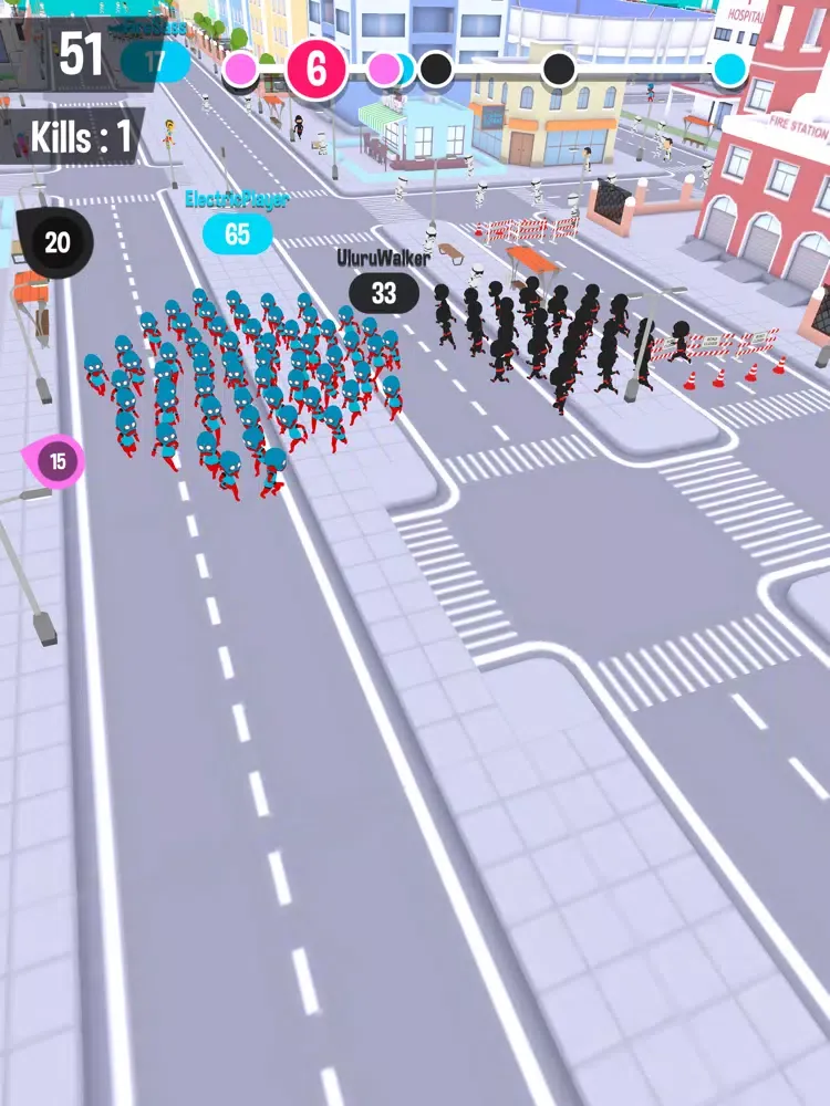 Capturas de tela do Crowd City - Fun Run iPad 