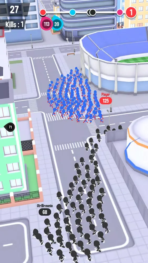 Capturas de tela do Crowd City - Fun Run