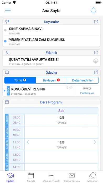 Zrzuty ekranu Bilnet OBS
