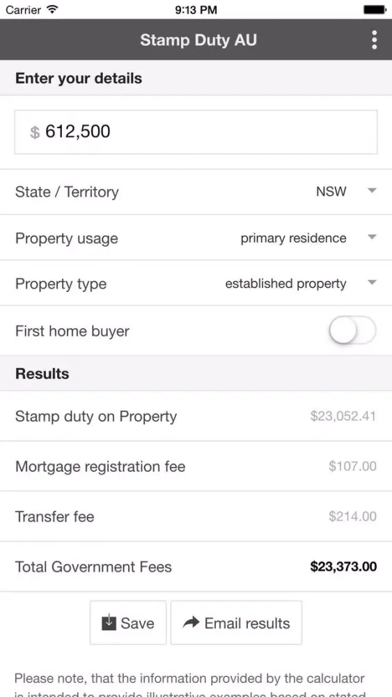 Stamp Duty Calculator AU應用截圖
