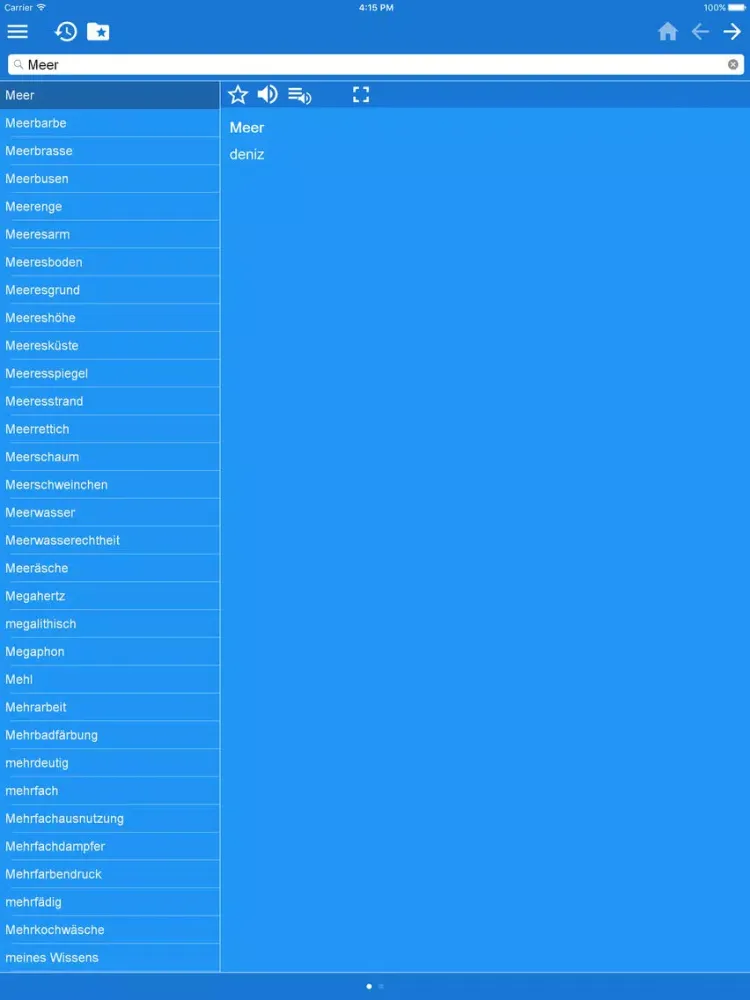 Captures d'écran de German Turkish Dictionary Free iPad 