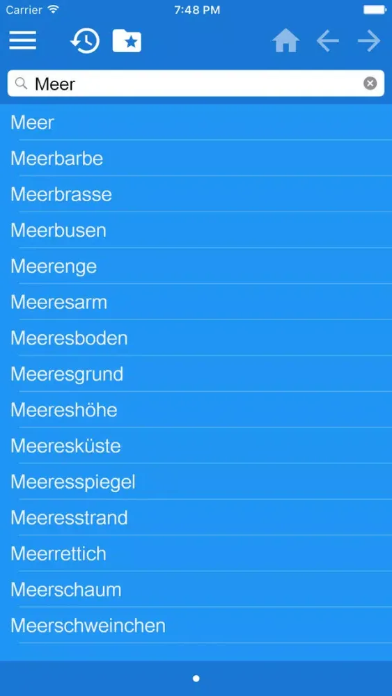 Captures d'écran de German Turkish Dictionary Free